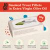 Jose Gourmet Smoked Trout Fillets in Olive Oil, 90g 8-Pack view 3