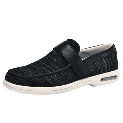 Mens Womens Diabetic Shoes, Wide Fit Edema Slippers Lightweight Extra Wide Swollen Arthritis Shoes Breathable Orthopaedic Shoes,Dark grey,6.5