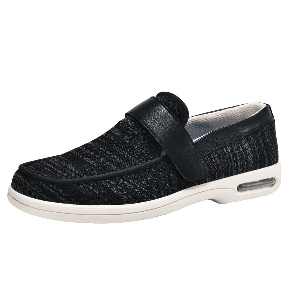 Mens Womens Diabetic Shoes, Wide Fit Edema Slippers Lightweight Extra Wide Swollen Arthritis Shoes Breathable Orthopaedic Shoes,Dark grey,6.5