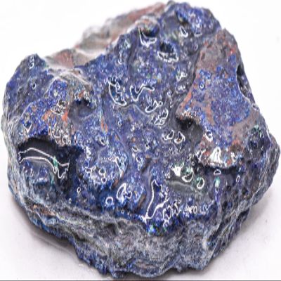 175ct 48mm Rich Blue Azurite w/Green Malachite Rough Slice Cluster Natural Gemstone Crystal Mineral Raw Specimen - S. Africa