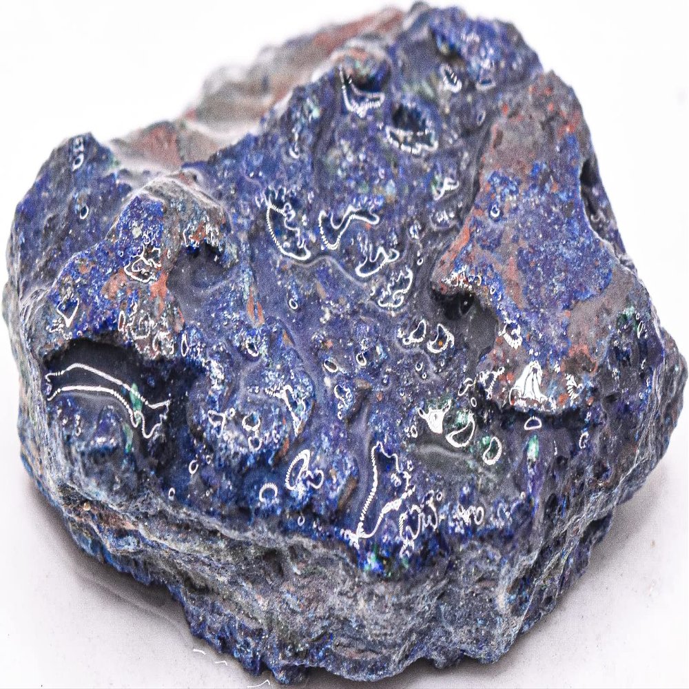 175ct 48mm Rich Blue Azurite w/Green Malachite Rough Slice Cluster Natural Gemstone Crystal Mineral Raw Specimen - S. Africa
