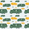 Yellow Green Recycling Garbage Truck Gift Wrap Thick Wrapping Paper Trash Man Theme Birthday Party Decor (12 foot x 30 inch roll) view 2