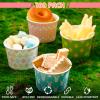 80 Pcs Easter Ice Cream Cups 9 oz Paper Treat Snack Cups Bunny Chicks Eggs Design Disposable Soup Bowls Easter Supplies for Easter Party Hot Cold Food Snacks Frozen Treats Containers Supplies view 4