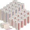 30 Pcs Elastic Bandage Wrap Compression Bandage with Self Closure Washable Reusable Elastic Bandage for Sports Sprains Injuries (3 Inch, 4 Inch in Width) view 1