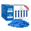 CareLiving Lancets for Diabetes - 30 Gauge Diabetic Lancets for Blood and Glucose Testing - Fits Most Lancing Devices - 310 Count (Blue) view 1