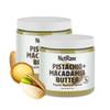 NutRaw Organic Pistachio Macadamia Butter, 2 Pack (8oz Jars)  Vegan Pistachio Macadamia Spread with 5g Plant Protein  Clean Ingredient Nut Butter, Gluten Free, No Added Sugar, No Seed Oils view 1