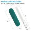 EHOMGUI Microfiber Duster, Feather Duster, Dusters for Cleaning, Washable Dusters with Reusable Microfiber Head, Feather Dusters for Cleaning Cobweb, Blinds, Furniture, Cars-Green view 2