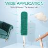 EHOMGUI Microfiber Duster, Feather Duster, Dusters for Cleaning, Washable Dusters with Reusable Microfiber Head, Feather Dusters for Cleaning Cobweb, Blinds, Furniture, Cars-Green view 3