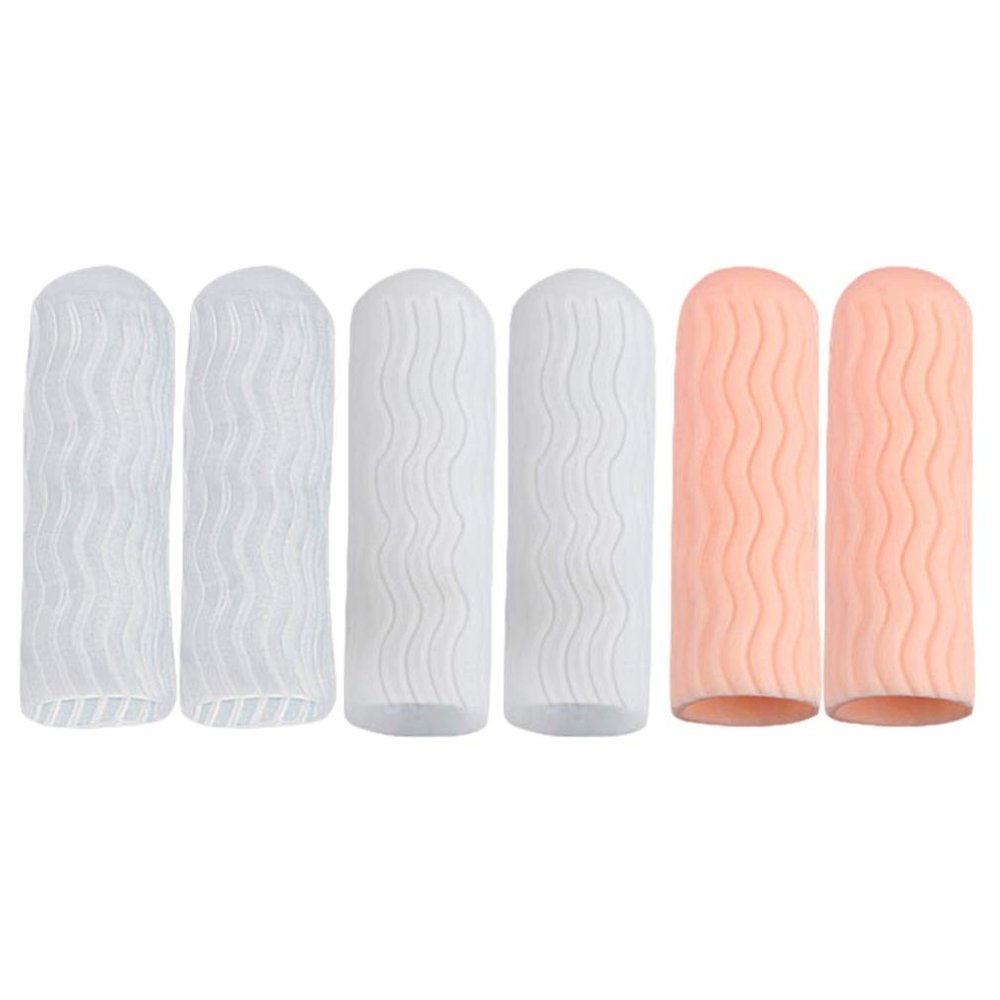 Healifty Gel Cots 3 Pairs - Protectors Silicone Sleeves, Gloves Support for Cracking,