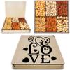Valentines Day Custom Design Boyfriends and Girlfriends  Best Friends  Husband Wife Gourmet Nuts Gift Baskets | Healthy Fresh Gift Food Box Include Fruits and Nuts. view 1