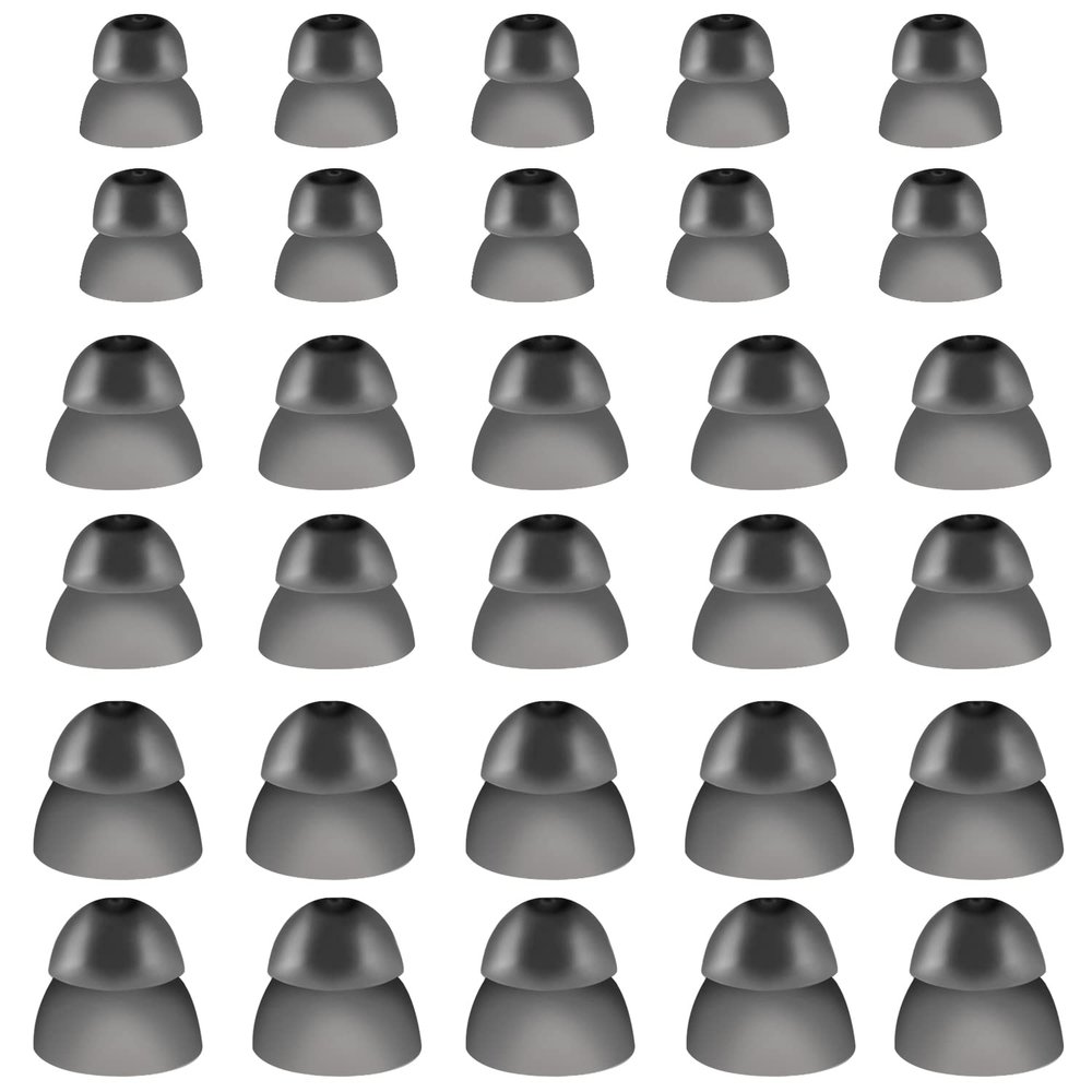 30 Pcs Silicone Hearing Aid Domes Hearing Aid Ear Domes Hearing Aid Power Domes Ear Tips for Resound Sure Fit Style RIC RITE and Open Fit BTE Hearing Amplifier(Large, Medium, Small)
