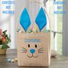 Personalization Universe Personalized Blue Bunny Face Burlap Easter Treat Bag  Custom Kids Easter Gift  Children's Rustic Holiday Bag view 2