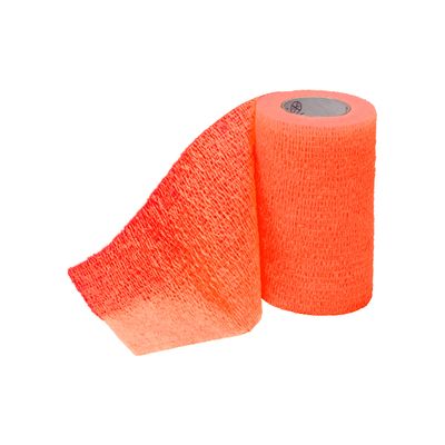 3M Coban NL Non-Latex Self-Adherent Wrap, 2084O, Orange, 4 in x 5 yd (10 cm x 4,5 m), 18 Rolls/Case