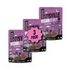 Louisville Vegan Jerky - General Tsos Vegan and Vegetarian Meat - Lip-Smacking Vegan-Friendly & Vegetarian Jerky - Non-GMO 14 Grams Soy Protein, Gluten-Free Low Fat High Protein Vegan Snacks - 3 oz, 3 Pack view 1