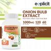 All Natural Onion Extract 1000mg - Dried Onion Bulb (Allium Cepa) Herbal Supplement - 120 Capsules view 4