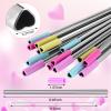 Jutom 8 Pack Valentine's Day Metal Heart Straws Reusable Heart Shaped Straw Stainless Steel with Silicone Tips Cute with 2 Cleaning Brushes for Hot Cold Drink Galentines Day Bridal Shower Wedding view 2