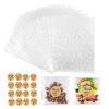 YVPSI Self Adhesive Cookie Bags Clear Cellophane Treat Bags with Seal Thank You Labels for Packaging Candy Bakery Snacks Gift Giving Party Favor(White Polka Dot) (white dot) view 1