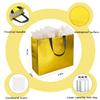 BLEWINDZ 18Pcs Present Gift Bags Large Size with Tissues, 13" Reusable Tote Bags for Goodie, Wedding, Bridesmaid, Birthday, Christmas view 2