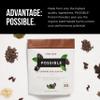 Possible Protein Powder Chocolate Cacao - 20g of Vegan, Plant-Based Protein Mix - Non-GMO, Non-Dairy, Gluten-Free - 3.5g of BCAAs - 9 Essential Amino Acids - 30-Day Supply - 2 Bag, 30 Servings view 3