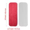 Microfiber Mop Pads, 18x 6 Inch Reusable and Washable Spray Mop Pads, Wet and Dry Household Mop Pad Replacement, Set of 12(Red) view 2