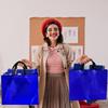 BLEWINDZ 18Pcs Blue Gift Bags Large Size  13" Reusable Party Favor Bags With Tissues - Goodie Bag for Christmas, Birthday, Baby Shower, Wedding view 3