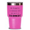 Diabetes, Diabetes Awareness, Tumbler, My Diabetes is Chronic but My Butt is Iconic, Diabetes, Diabetes Awareness, Funny, Inappropriate, Gag, Tumbler Pink, Gift for Diabetes, Diabetes Awareness, view 1