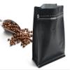 50 Count LB Black Color Foil Coffee Bags - High Barrier Aluminum Foil - Flat Bottom Coffee Pouches with Degassing Valve, Food Storage Bags with Rsealable Zipper & Easy Open Tape (Pack of 50, view 3