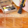 ERYUE Floor Repair Suit, Home Household Laminate Repairing Kit Floor Repairs Kit DIY Multifunctional Wood Board Repairs Tool Kit Wooden Floor Scratches Mending Utility Tool Kit with 11 Wax Blocks view 4