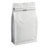 12oz 100pcs High Barrier Wihite Coffee Bags with Aluminum Foil Liner, Resealable Coffee Pouches with Degassing Valve, Ziplock Food Storage Bags with Pull Tape, 12oz/0.75lb/340gram, Pack of 100 view 1