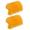 Healifty Multitools 2pcs Comb Multipurpose Tool Scalp Massagers Facial Muscle Scraping Tools Wide Tooth Hair Scraping Board Hair Massager Massage Tools Jade Massage Board Beeswax view 1