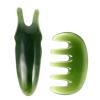 Healifty 2 Pcs Gua Sha Scalp Comb Massage Tool Handheld Resin Scraper for Scalp Treatment and Relaxation 3.5 Inch view 1