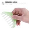 Healifty Meridian Comb 3-Pack - Ergonomic Resin Massage Combs for Scalp and Body Guasha Scraping Tool Smooth Edges for Comfortable Head Neck Back Massage and Relaxation view 4
