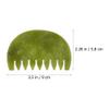 Healifty Jade Comb Scalp Massager - Fine Tooth Jade Scalp Comb for Hair Massage Tools and Spa Therapy - Handheld Gua Sha Tool for Relaxation and Buildup Removal 3.54X2.28X0.11In view 2