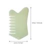 Healifty Jade Comb Scalp Massager - Natural Green Jade Hair Massager Comb for Head Massage and Relaxation with Smooth Edges Ergonomic Design 3.93X2.40X0.23In view 2