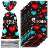 100 Pack Nurses Week Gift Bags Bulk Nursing Candy Bags Goody Bags Medical Gift Bag Treat Bags for National Nurse Day, Nursing Graduation Congrats, Nurse Doctor Theme Party Favors Supplies (Black) view 1