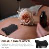 Healifty Multifunctional Scraping Massage Comb 3.5 Inch Ergonomic Jade Stone Guasha Tool for Face Neck Scalp and Body Relaxation Therapy view 2