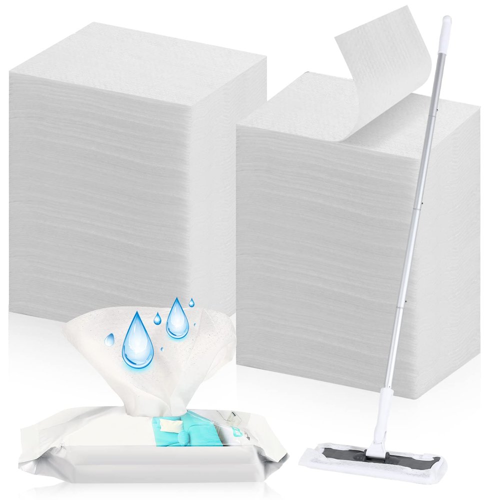 Wet Mop Pads Refills for Floor Cleaning Sweeper Wet Refills Disposable moist Mopping Cloth Wipes for Wood Hardwood Tile(160 Pcs)