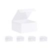 Purple Q Crafts 5 Pack White Hard Gift Box With Magnetic Closure Lid 8"x8"x4" Square Favor Boxes With White Glossy Finish (5 BOXES) view 1