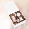 Purple Q Crafts 5 Pack White Hard Gift Box With Magnetic Closure Lid 8"x8"x4" Square Favor Boxes With White Glossy Finish (5 BOXES) view 4
