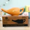 2activelife Yoga Neti Pot for Sinus & Congestion Cleaning| Microwave and Dishwasher Friendly | Leak Proof Durable Ceramic Neti Pot| Nasal Wash Handcrafted Durable Ceramic - Orange view 1