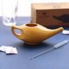 2activelife Yoga Neti Pot for Sinus & Congestion Cleaning| Microwave and Dishwasher Friendly | Leak Proof Durable Ceramic Neti Pot| Nasal Wash Handcrafted Durable Ceramic - Orange view 4