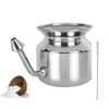2activelife 304 Grade Stainless Steel Ayurvedic Jal Neti Pot for Sinus Congestion and Nasal Cleansing Non - Corrosive Unbreakable Hygienic Smooth Nose Tip Snugly Fits view 3