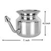 2activelife 304 Grade Stainless Steel Ayurvedic Jal Neti Pot for Sinus Congestion and Nasal Cleansing Non - Corrosive Unbreakable Hygienic Smooth Nose Tip Snugly Fits view 4