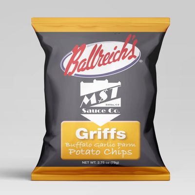 Ballreich Snack Food Company MST (Madison Street Tavern) Griffs Potato Chips (2.75oz (Pack of 6))