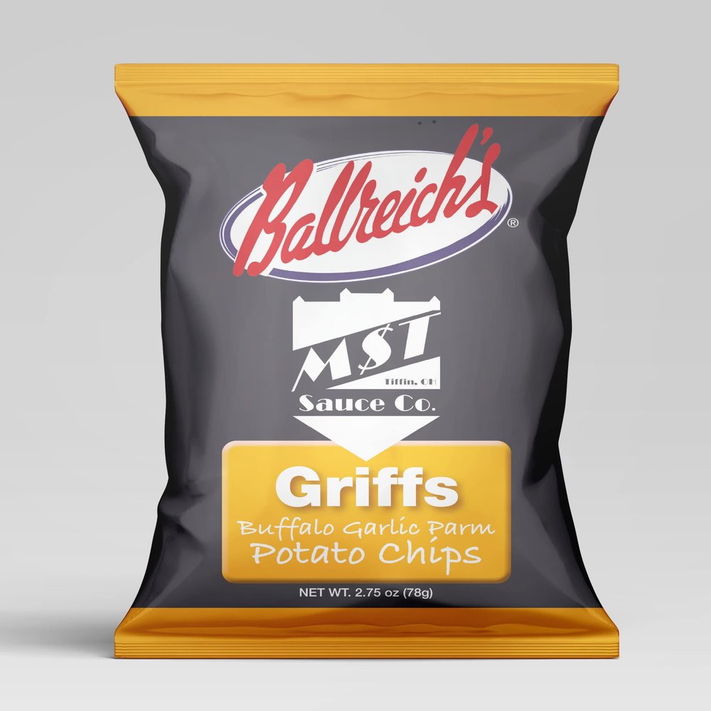 Ballreich Snack Food Company MST (Madison Street Tavern) Griffs Potato Chips (2.75oz (Pack of 12))