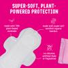 Flo - Day Menstrual Pads (44 Pack) - Organic Bamboo Period Pads for Women - Regular Flow - Leak Locking - Winged, Ultra-Thin - Absorbent, Soft & Breathable - Plant Based  Vegan, Cruelty Free view 3