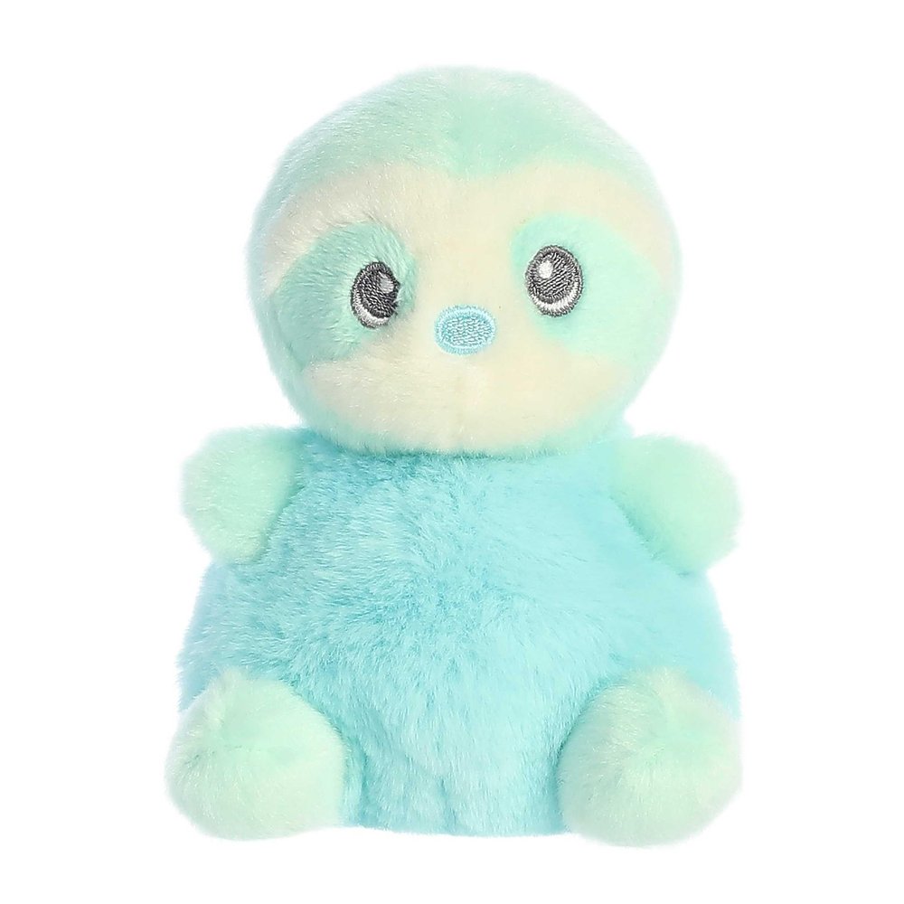 Aurora Gentle Lil Biscuits Baby Sloth Baby Stuffed Animal - Easy to Clean - Imaginative Play - Blue 6 Inches