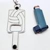 Bow Wow Pet Wear Sports Inhaler Holder Key chain Key Fob Baseball Basketball Volleyball Soccer view 2