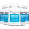 Hemokor - Strike The Hemorrhoid at Its Source-5 bottles-150 Capsules-Improved Formula-Official Hemokor view 1