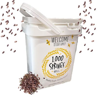 1000 Springs Mill - Organic Purple Barley 25lb Bulk Bucket | Used for Cereals, Salads, Whole Wheat Bread, Fresh Barley Flour, Sprouting Seeds, and more | Bulk Dried Grain